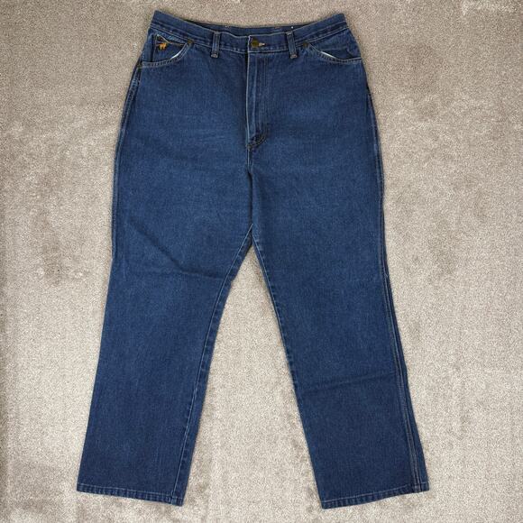 Vtg Wrangler Misses Jeans Size 16 High Rise USA 70s Western Retro Prairie - Picture 1 of 7